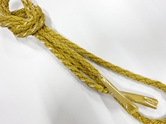JAPANESE KIMONO / UNUSED HAND-TIED OBIJIME